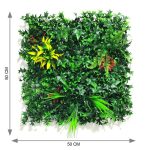 Mixed Greenery Vibrant Wall Panel (50cm x 50cm) - Image 2