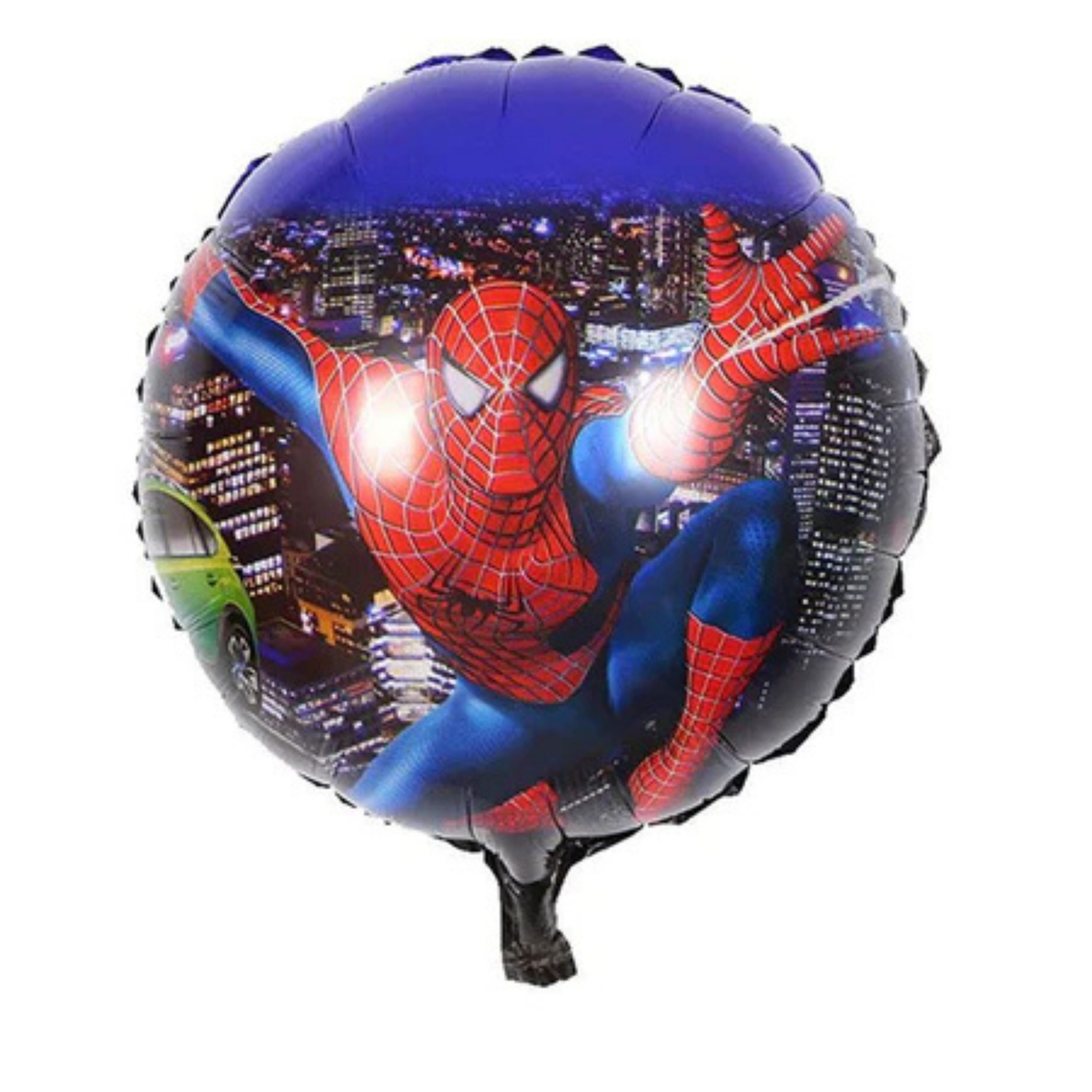177-scaled-1.jpg 18" Round Spiderman Themed Foil Balloon (Unpacked) - Image 1