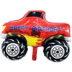 82*69cm Red Monster Truck Foil Balloon (Unpacked)