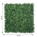 Green Artificial Hedge Panel (100cm x 100cm) - Image 2