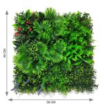Vibrant Tropical Green Wall Panel (50cm x 50cm) - Image 2