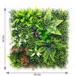 Mixed Greenery Wall Panel (50cm x 50cm) - Image 2