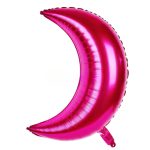 18" Pink Crescent Moon Foil Balloon (Unpacked)
