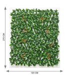 Green Trellis With Red-Tipped Leaves Fence (120cm x 270cm) - Image 2