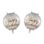 18" Round Happy Birthday Foil Balloons (Unpacked)