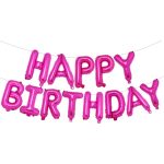 Happy Birthday Pink Foil Balloon - Image 5