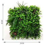 Lush Tropical Green Wall Panel (50cm x 50cm) - Image 2