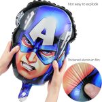 19" x 12" Blue Hero Mask Foil Balloon (Unpacked) - Image 2
