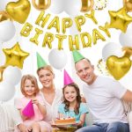 Happy Birthday Golden Foil Balloon - Image 5