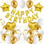 Happy Birthday Golden Foil Balloon - Image 4