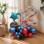0-9 Number Foil Balloon 100cm/40inch - Image 3