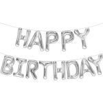 Happy Birthday Silver Foil Balloon