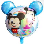 18" Round Blue Micky And Minnie Mouse Foil Balloon (Unpacked)