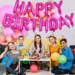 Happy Birthday Pink Foil Balloon - Image 2