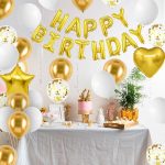 Happy Birthday Golden Foil Balloon - Image 2