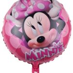 18" Cute Round Shape Minnie Mouse Pink Foil Balloon (Unpacked)