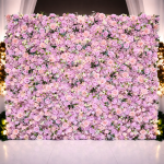 Floral Wall Backdrop Purple Luxury Roses (240cm×240cm)