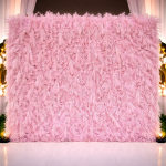Feathers Wall Backdrop Light Pink Luxury Feathers (240cm×240cm)