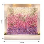 Floral Wall Backdrop Multicolor Luxury Rose (240cm×240cm) - Image 2