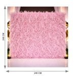Feathers Wall Backdrop Light Pink Luxury Feathers (240cm×240cm) - Image 2