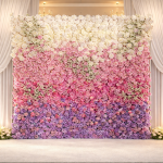 Floral Wall Backdrop Multicolor Luxury Rose (240cm×240cm)