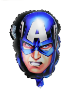 19" x 12" Blue Hero Mask Foil Balloon (Unpacked)