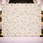 Floral Wall Backdrop Ivory Luxury Roses (240cm×240cm)