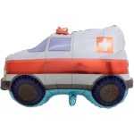 Ambulance Foil Balloon Vehicle Theme For Kids (Unpacked)