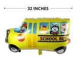 32" School Bus Foil Balloon For Kids (Unpacked)