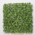 Vibrant Green Trellis With White Flowers (120cm x 270cm)