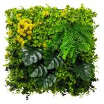 Vibrant Mixed Greenery Panel (50cm x 50cm)