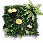Elegant Mixed Floral Green Panel 50Cm×50Cm