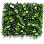 Lush Evergreen Floral Wall Panel 50Cm×50Cm