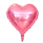 18" Pink Heart Shape Metallic Foil Balloon (Unpacked)
