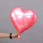 18" Heart Shape Metallic Foil Balloon (Unpacked)