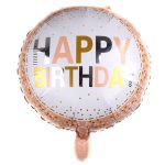 18" Round "Happy Birthday" Foil Balloon (Unpacked)