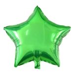 18" Green Star Shape Metallic Foil Balloon (Unpacked)