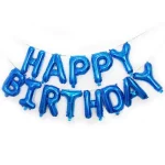 Happy Birthday Blue Foil Balloon