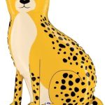 Leopard Foil Balloon 66*97cm (Unpacked)