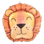 Lion Head with Eyes Closed Foil Balloon 55*55cm (Unpacked)