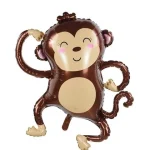 Brown Monkey Foil Balloon 72*72cm (Unpacked)