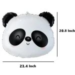 23.4*20.8cm Black/White Medium Panda Head Balloon (Unpacked)