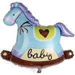 Blue Baby Horse Foil Balloon 71*73cm (Unpacked)