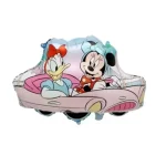 Pink Mickey Mouse in Car 68*54cm (Unpacked)