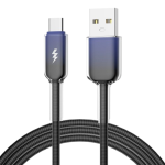 USB-A to USB-C Fast Charging & Data Transfer Cable Compatibility With iPhone 16 Black