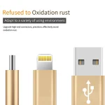 USB-A to Lightning Charging Data Transfer Cable Durable Nylon Braided