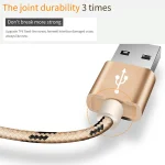 USB-A to Lightning Charging Data Transfer Cable Durable Nylon Braided