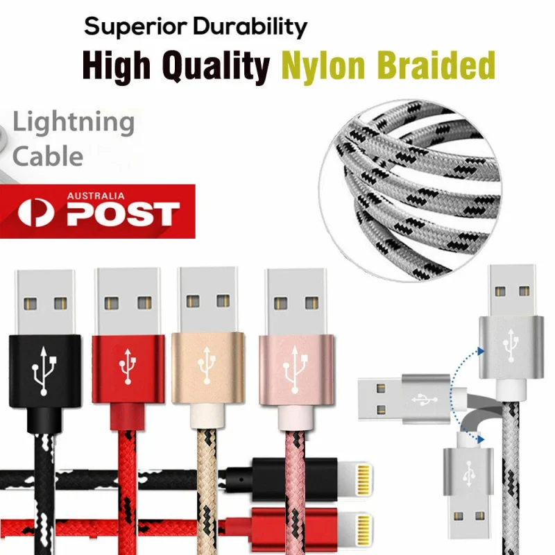 USB-A to lightning braded premium cable
