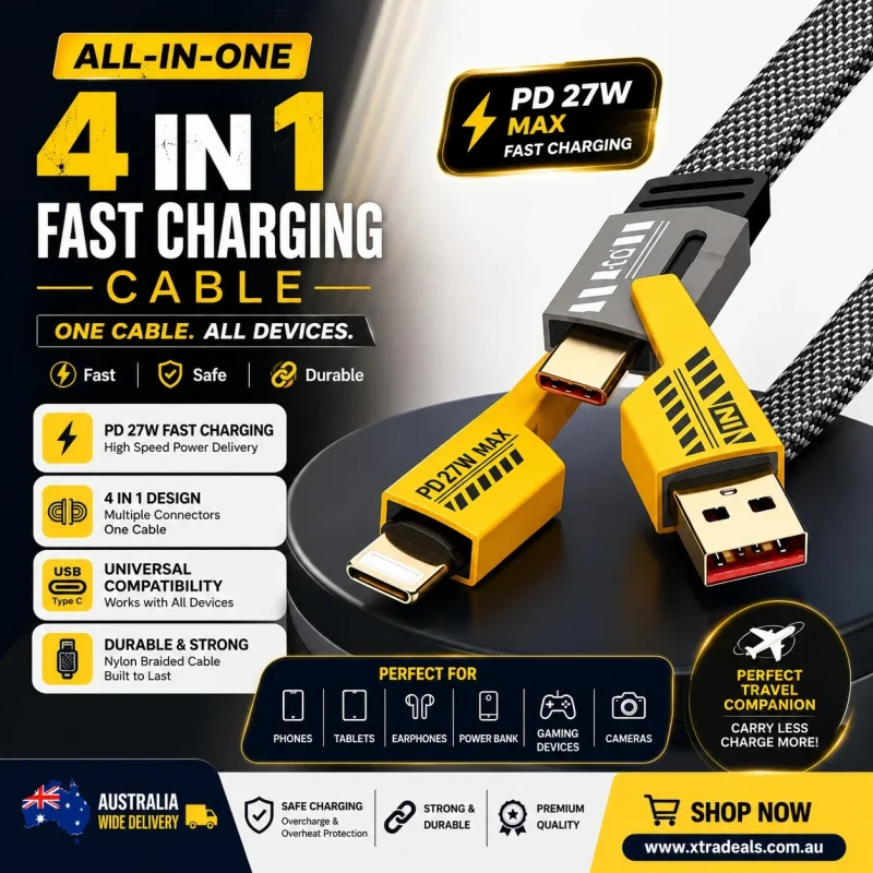 4 in 1 Charging & Data Cable xtradeals