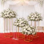 Wedding Artificial Rose Bouquet white
